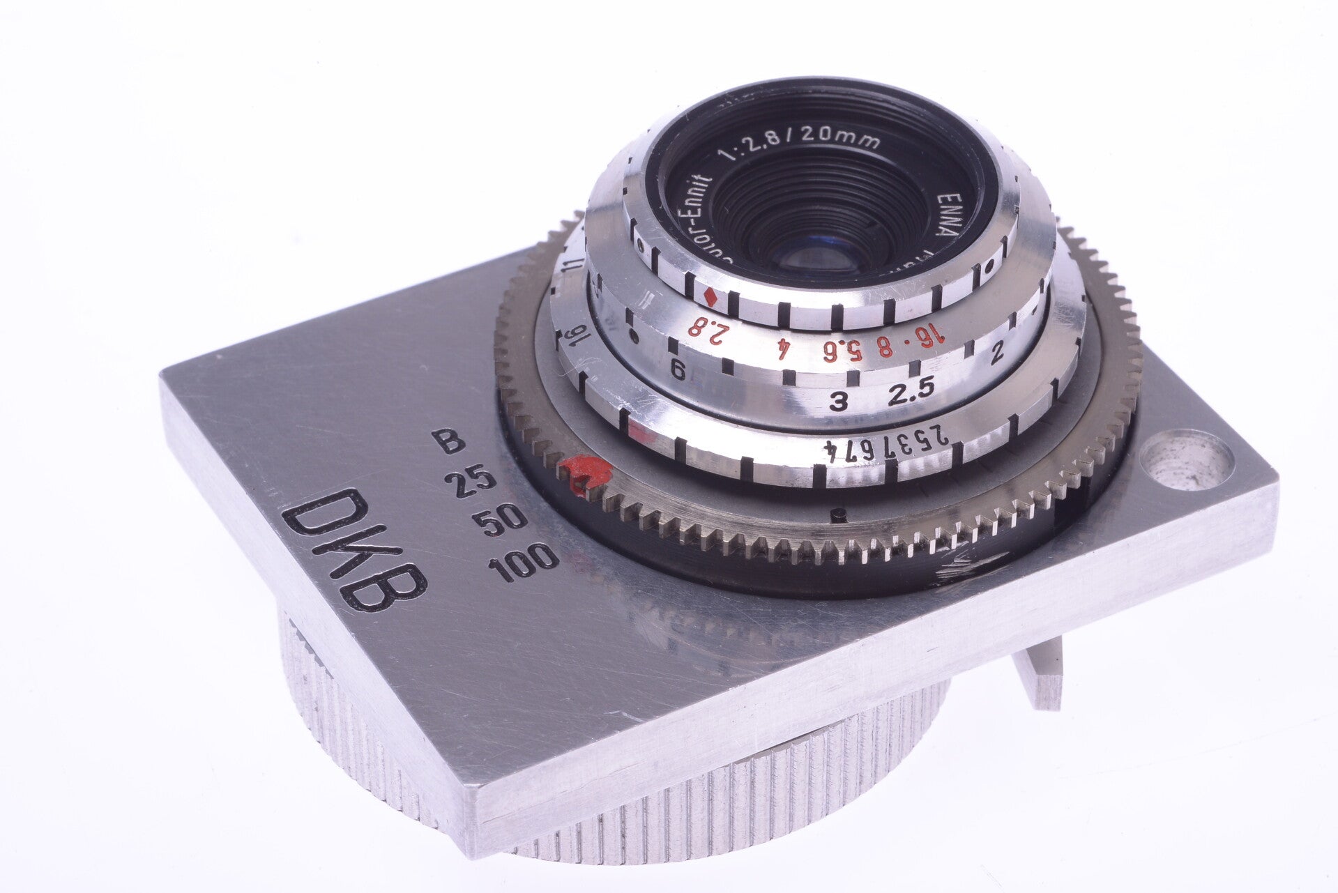 BRINKERT DKB CHROME SUBMINIATURE CAMERA FOCUSING ENNA 20MM FEET LENS *RARE*