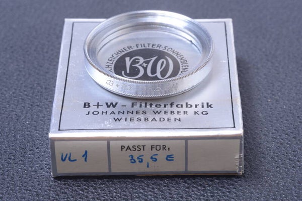 B & W SCHNEIDER CLOSE-UP VL1 35.5MM FILTER GENUINE LENS OR CAMERA W/ BOX 103-1