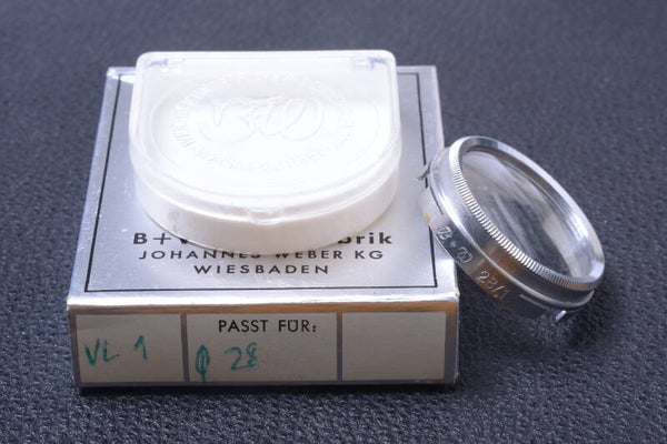 B & W SCHNEIDER CLOSE-UP VL1 28MM FILTER GENUINE LENS OR CAMERA BOXED 104-2