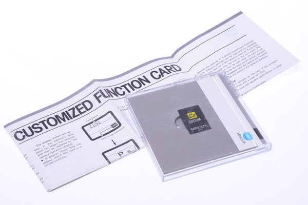 MINOLTA CUSTOM CARD FOR 5XI 7XI 9XI 5000I 7000I 8000I CAMERA 1988    65