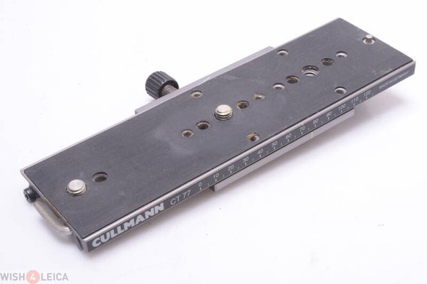 CULLMANN SLIDER CT77 TRIPOD HEAD CLOSE-UP MACRO, MAKRO SLIDE PLATE 3/8’ SIZE