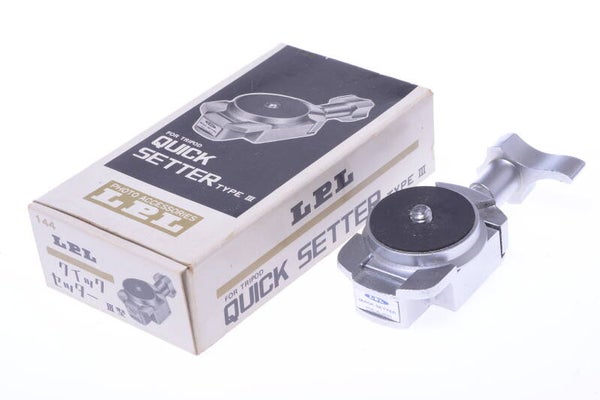 LPL QUICK SETTER III TRIPOD QUICK RELEASE HEAD ADAPTER *BOXED* 35MM TLR CAMERA