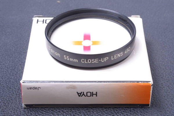 CANON CLOSE-UP 55MM FILTER GENUINE LENS OR CAMERA SCREW IN W/ KEEPER 110-1