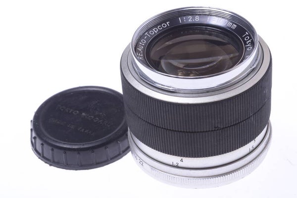 TOPCOR 100MM 2.8 RE, AUTO LENS EXAKTA, EXA, TOPCON BAYONET MOUNT W/ CAP