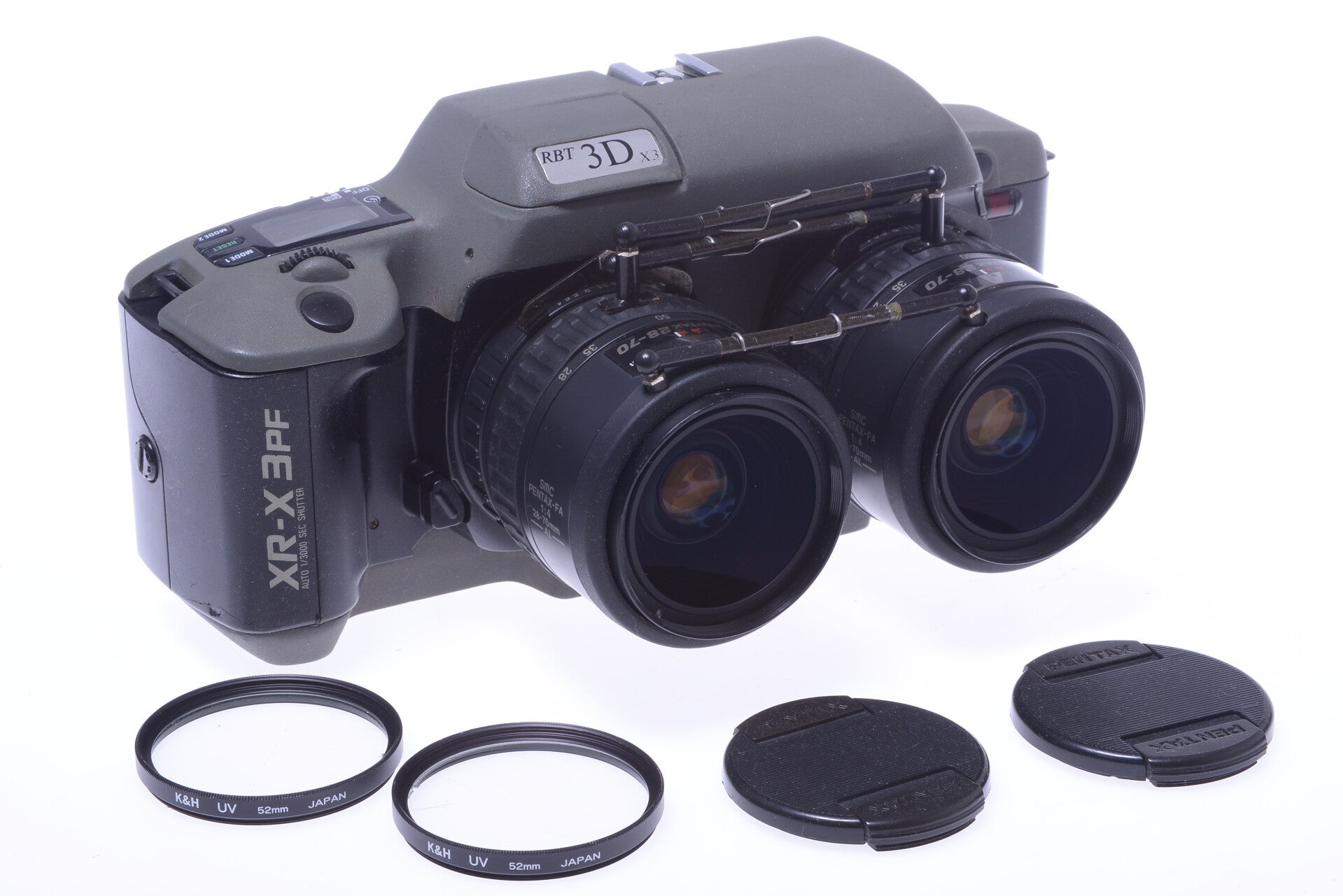 RBT RAUMBILD 3D X3 STEREO 35MM CAMERA RICOH XR-X 3PF PENTAX ZOOM LENSES