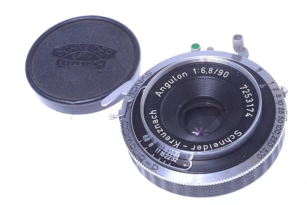 SCHNEIDER ANGULON 90MM 6.8 WIDE ANGLE 4X5"LENS W/ CAP