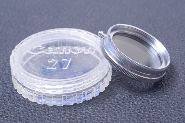 B & W SCHNEIDER POLARIZING 27MM FILTER LENS OR CAMERA SCREW IN W/ KEEPER 112-4