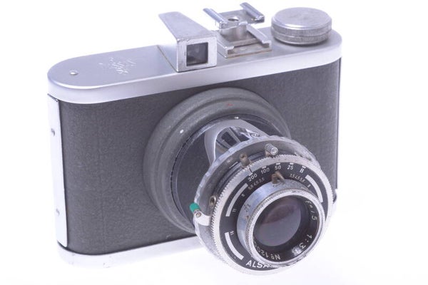 ALSAPHOT D'ASSAS 3 6X6 120 ROLL FILM CAMERA *WORKS 100%* ALSAR 75MM 3.5 LENS