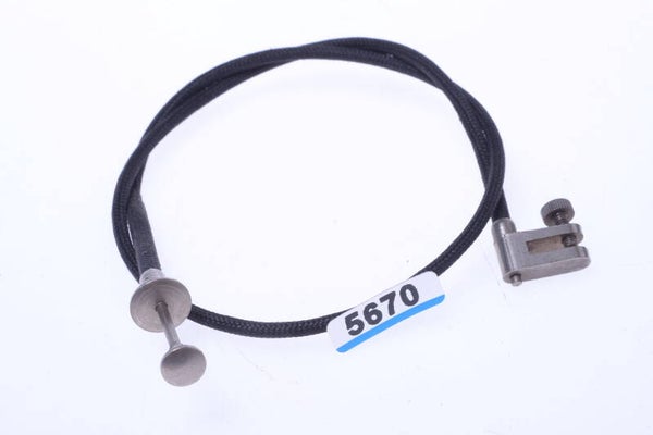 UNBRANDED 39CM, 15.3" REMOTE SHUTTER CABLE RELEASE NICKLE ANTIQUE CAMERA 144-1