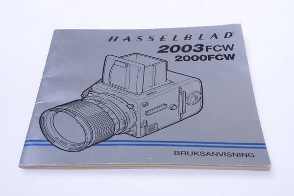 HASSELBLAD 2003FCW 2000FCW CAMERA ORIGINAL INSTRUCTIONS MANUAL GERMAN 130-1