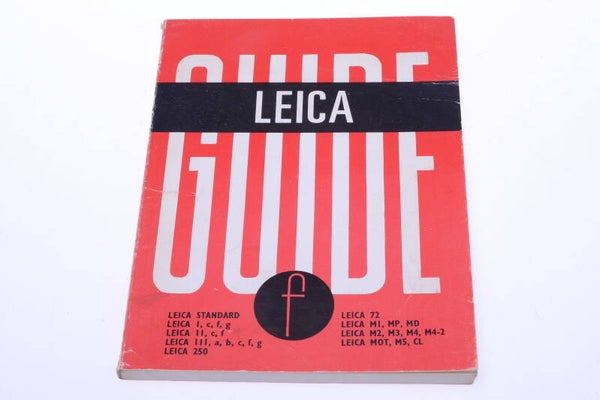 LEICA GUIDE PRODUCT BROCHURE LENS & CAMERA INSTRUCTIONS MANUAL ENGLISH 126