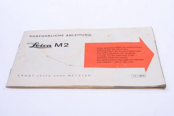 LEICA M M2 CAMERA ORIGINAL INSTRUCTIONS MANUAL GERMAN 131-1