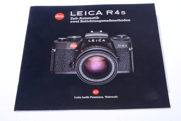 LEICA R, R4S CAMERA AND LENSES ORIGINAL PRODUCT GUIDE BROCHURE GERMAN   128