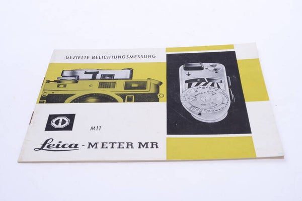 LEICA M, MR 4 LIGHT METER ORIGINAL INSTRUCTIONS MANUAL GERMAN 131-2