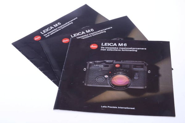 1 LEICA M, M6 CAMERA & LENSES ORIGINAL PRODUCT GUIDE BROCHURE DUTCH   128