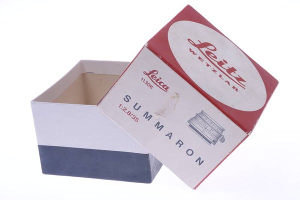 LEICA M *READ NO LENS* LEITZ SUMMARON 35MM 2.8 11306 *EMPTY BOX ONLY*