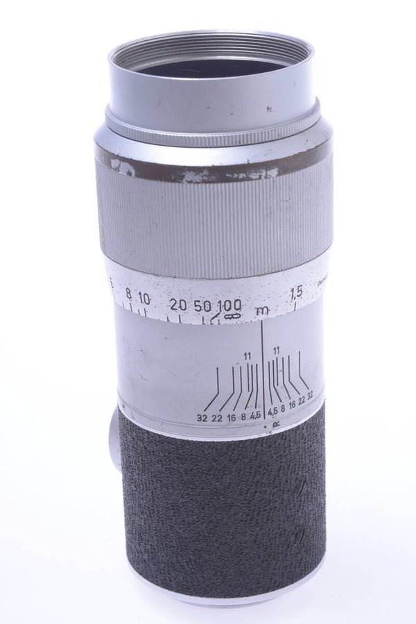 LEICA M39 LTM 135MM 4.5 HEKTOR LENS FOCUS MOUNT ONLY CHROME SHARK SKIN COVER