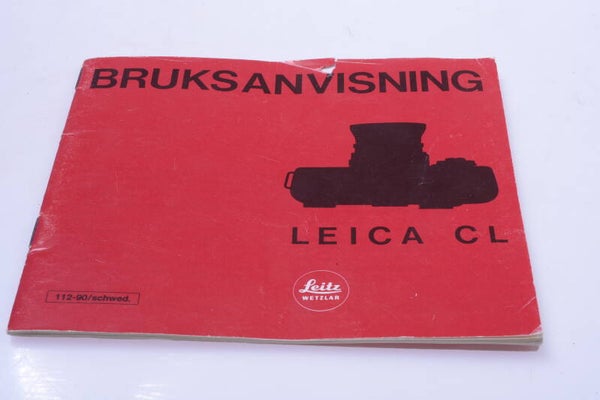LEICA M, CL RANGE FINDER CAMERA ORIGINAL INSTRUCTIONS MANUAL NORWEGIAN 132-2