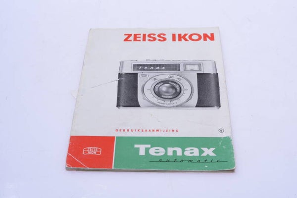 ZEISS TENAX AUTOMATIC CAMERA ORIGINAL INSTRUCTIONS MANUAL DUTCH 133-1