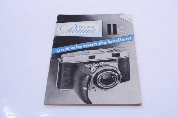 KODAK RETINA II C CAMERA ORIGINAL INSTRUCTIONS MANUAL GERMAN 133-1