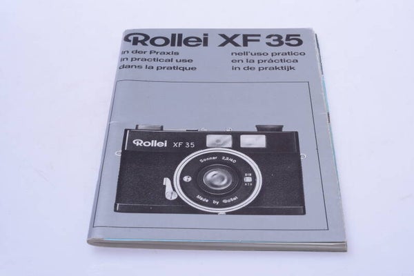 ROLLEI, ROLLEIFLEX XF 35 CAMERA ORIGINAL INSTRUCTIONS MANUAL 6 LANGUAGE 133-1