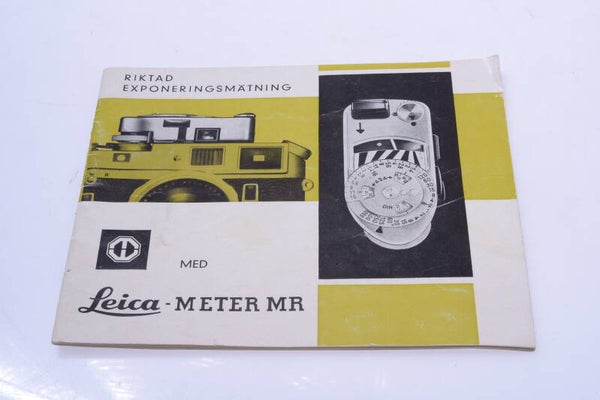 LEICA M, MR 4 LIGHT METER ORIGINAL INSTRUCTIONS MANUAL SWEDISH 133-2