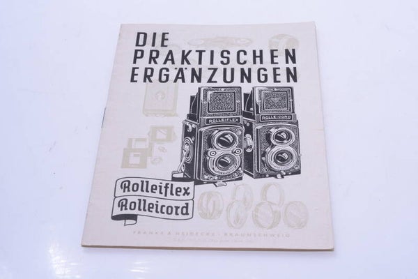 ROLLEIFLEX, ROLLEICORD PRACITCAL ACCESSORIES INSTRUCTIONS MANUAL GERMAN 133-2