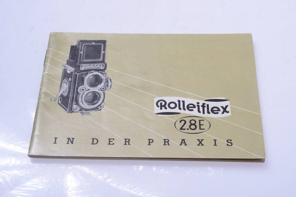 ROLLEI, ROLLEIFLEX 2.8E CAMERA ORIGINAL INSTRUCTIONS MANUAL GERMAN 133-2