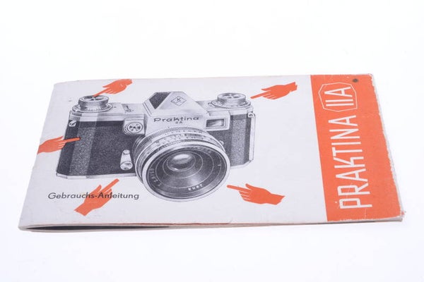 KW PENTACON, PRAKTINA II A CAMERA ORIGINAL INSTRUCTIONS MANUAL GERMAN 134-1