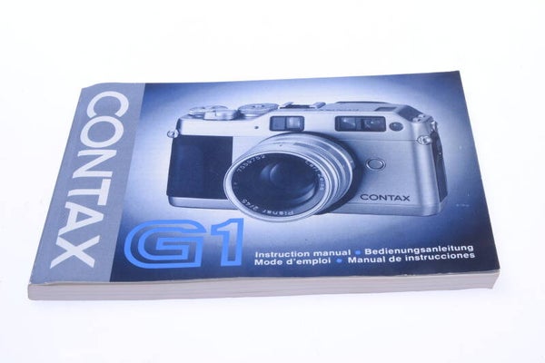ZEISS CONTAX G1 CAMERA ORIGINAL INSTRUCTIONS MANUAL 4 LANGUAGES 134-1