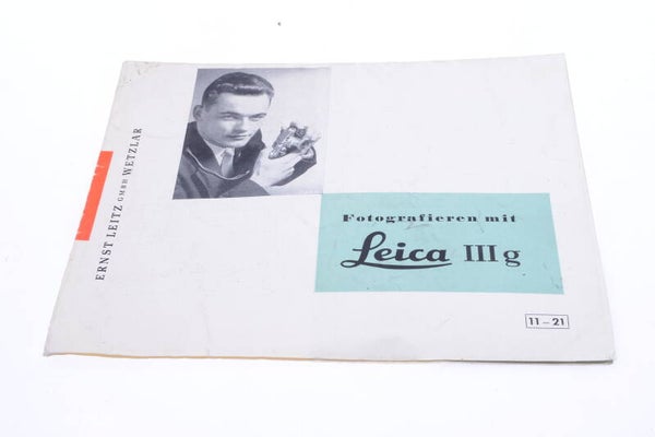 LEICA III G CAMERA ORIGINAL INSTRUCTIONS MANUAL GERMAN 134-2