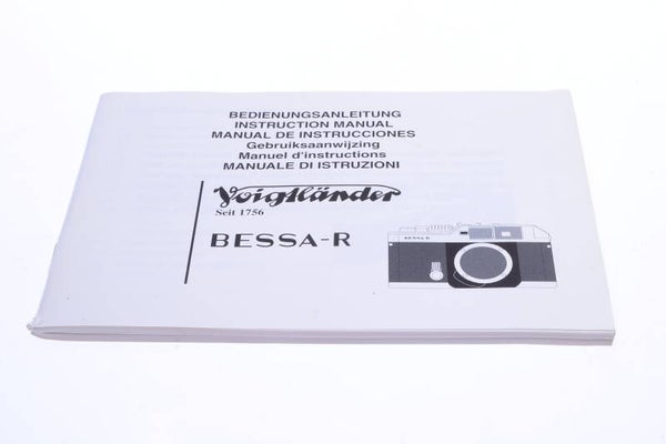 VOIGTLANDER BESSA-R CAMERA ORIGINAL INSTRUCTIONS MANUAL 6 LANGUAGES 135-2