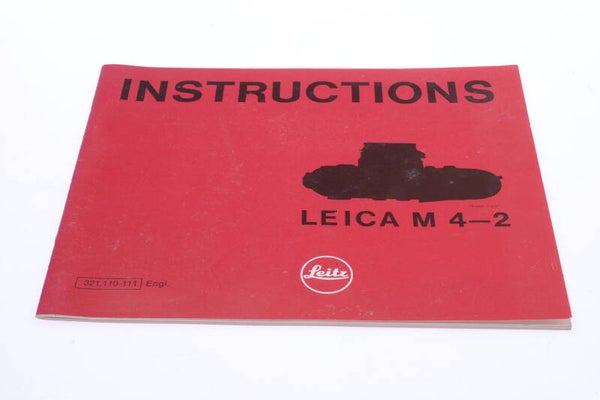 LEICA M M4-2 CAMERA ORIGINAL INSTRUCTIONS MANUAL ENGLISH 135-2