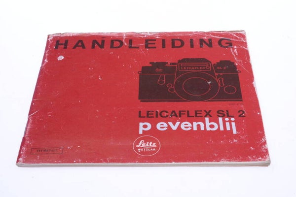 LEICA LEICAFLEX SL 2 CAMERA ORIGINAL INSTRUCTIONS MANUAL DUTCH 135-2