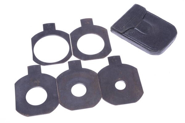 ANTIQUE WATER HOUSE STOP SET F/3.8-14 52X60MM FOR LARGE FORMAT CAMERA W/ CASE