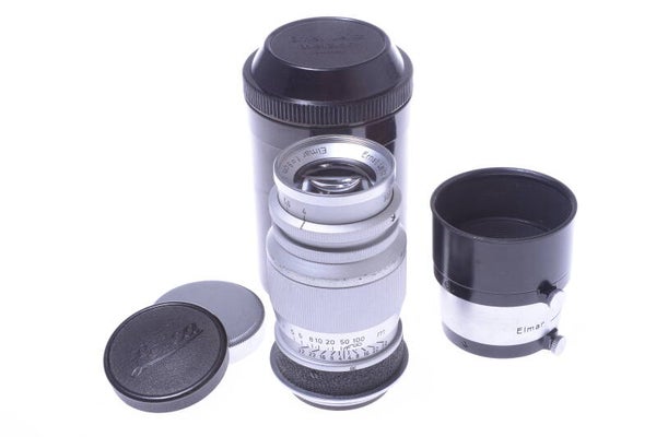 LEICA M39 90MM 4 ELMAR *SCARCE SHARKSKIN* ‘1949’ COATED SCREW MOUNT RF LENS