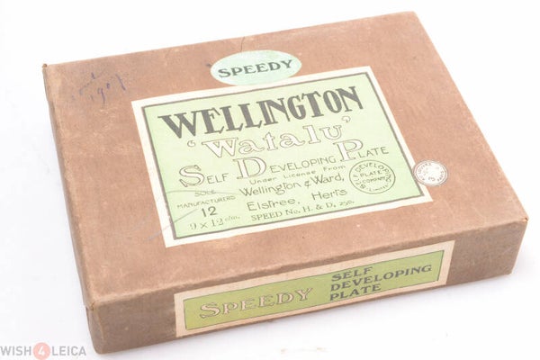 WELLINGTON WATALU 9X12CM CAMERA PHOTOGRAPHY GLASS DRY PLATES 1907 SEALED BOX