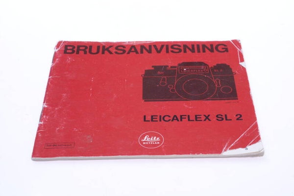 LEICA LEICAFLEX SL 2 CAMERA ORIGINAL INSTRUCTIONS MANUAL SWEDISH 136-1