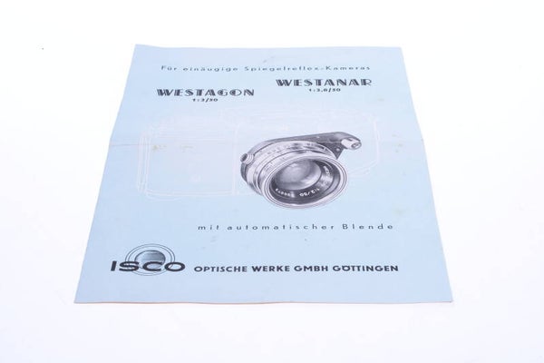 ISCO WESTAGON WESTANAR CAMERA ORIGINAL INSTRUCTIONS MANUAL GERMAN 136-1