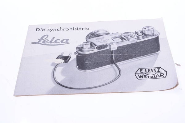 LEICA IIIF CAMERA SYNCHRONISATION ORIGINAL INSTRUCTIONS MANUAL GERMAN 136-2