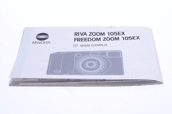 MINOLTA RIVA ZOOM 105EX CAMERA ORIGINAL INSTRUCTIONS MANUAL FRENCH  137-1