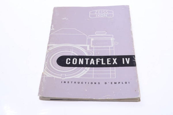 ZEISS CONTAFLEX IV CAMERA ORIGINAL INSTRUCTIONS MANUAL FRENCH 137-1