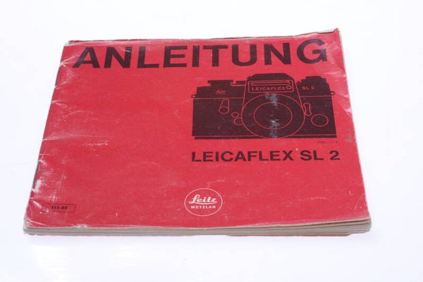 LEICA LEICAFLEX SL 2 CAMERA ORIGINAL INSTRUCTIONS MANUAL GERMAN 137-1