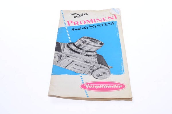 VOIGTLANDER PROMINENT CAMERA ORIGINAL HOW TO & PRODUCT GUIDE BROCHURE ENGLISH 137-2