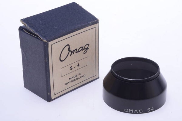 OMAG S4 36MM GENUINE VINTAGE LENS HOOD SUN SHADE SWITZERLAND METAL SCREW  90