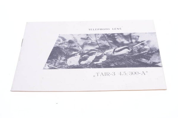 TAIR-3 4.5/300-A TELEPHOTO LENS ORIGINAL INSTRUCTIONS MANUAL ENGLISH 138-1