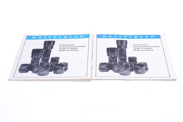 HASSELBLAD CF LENSES DISTAGON, PLANAR, ETC. ORIGINAL INSTRUCTIONS MANUAL 138-1
