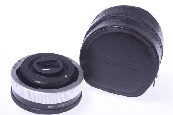 KOMURA TELEMORE 2X CONVERTER FOR ICAREX *MINTY* LENS 35MM SLR CAMERA