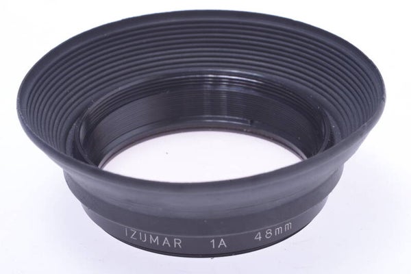 UNBRANDED 48MM LENS HOOD SUN SHADE RUBBER W/ IZUMAR 1A SKYLIGHT FILTER  94-2