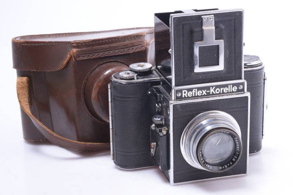 KOCHMANN REFLEX KORELLE II 120 ROLL FILM CAMERA ZEISS TESSAR 80MM 2.8 LENS